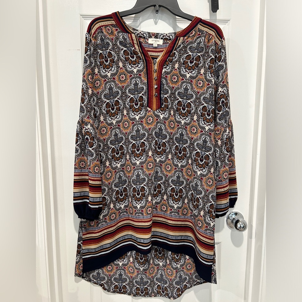 EUC Umgee High-Low Boho Dress - Small